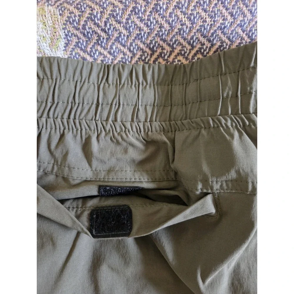 Hi-Tec Olive Green Men's/Unisex Convertible Hiking‎ Cargo Nylon Pants Pull On L